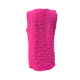 Blusa Sin Mangas Cuello V Aplicación Broderie